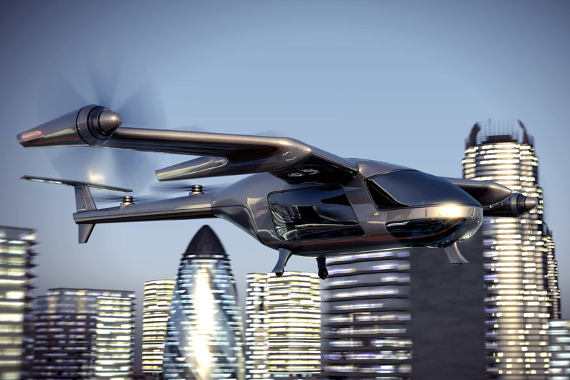 Illustration of air taxi.